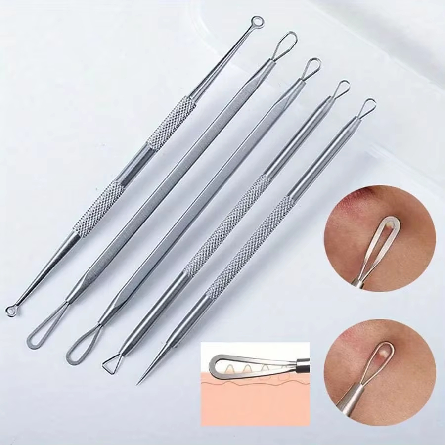 Luxury Skincare Acne - Stainless Steel Blackhead Remover Tool Kit
