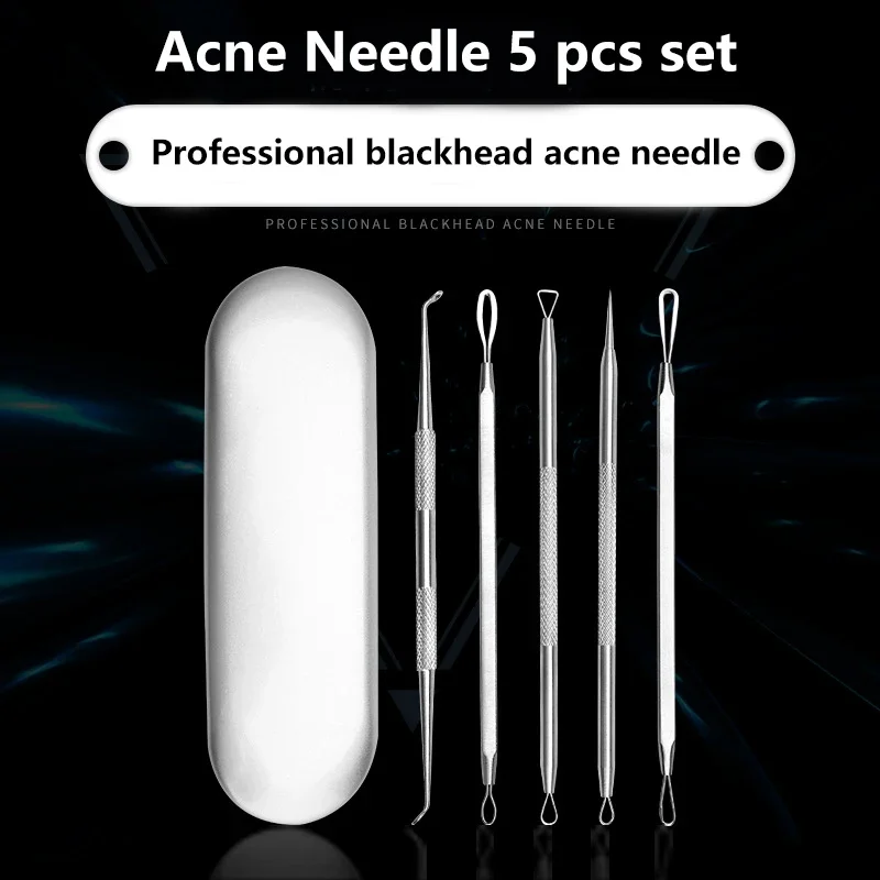 5 pcs Stainless Steel Acne Nee - Luxury Skincare Acne ulasan dan harga