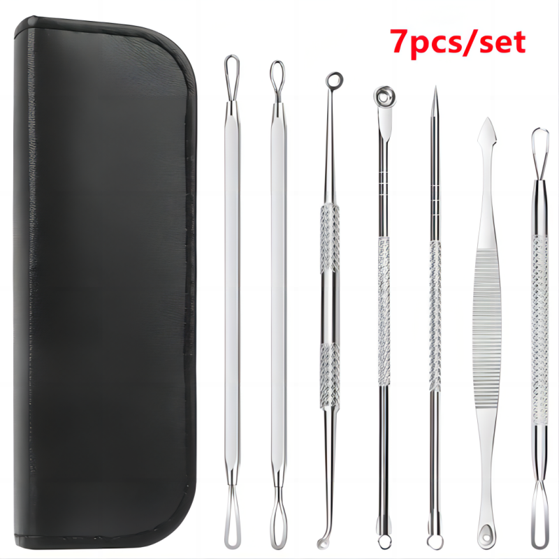 7pcs Blackhead Remover Kit Sta - Luxury Skincare Acne ulasan dan harga